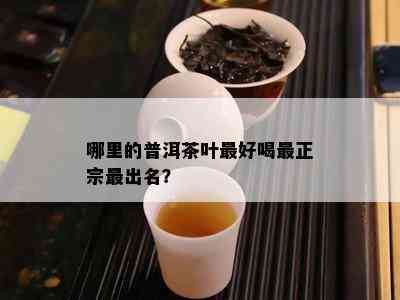 哪里的普洱茶叶更好喝最正宗最出名？