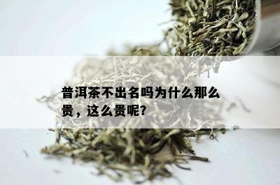 普洱茶不出名吗为什么那么贵，这么贵呢？