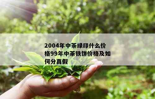 2004年中茶绿印什么价格99年中茶铁饼价格及如何分真假