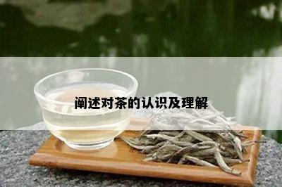 阐述对茶的认识及理解