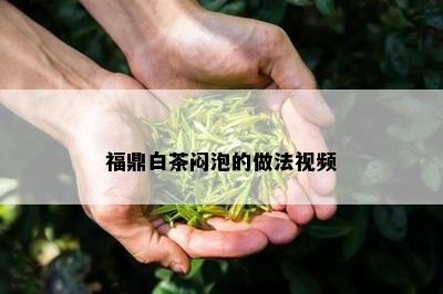 福鼎白茶闷泡的做法视频