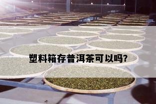 塑料箱存普洱茶可以吗？