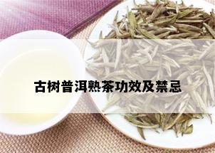 古树普洱熟茶功效及禁忌