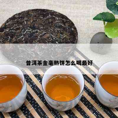 普洱茶金毫熟饼怎么喝更好