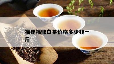 福建福鼎白茶价格多少钱一斤