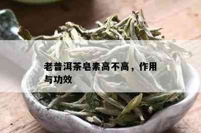 老普洱茶皂素高不高，作用与功效