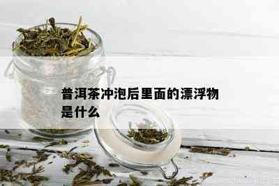 普洱茶冲泡后里面的漂浮物是什么