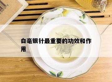 白毫银针最重要的功效和作用