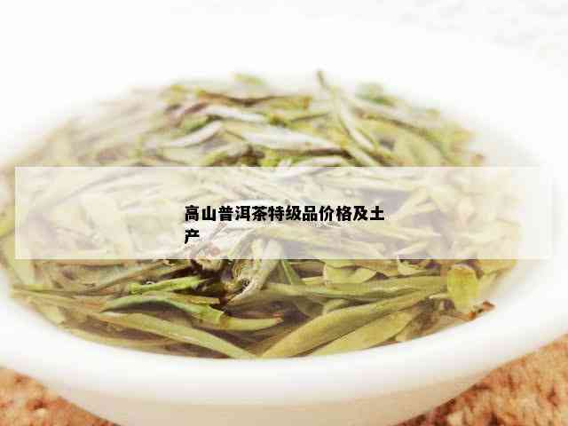 高山普洱茶特级品价格及土产