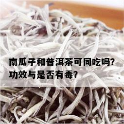 南瓜子和普洱茶可同吃吗？功效与是否有？