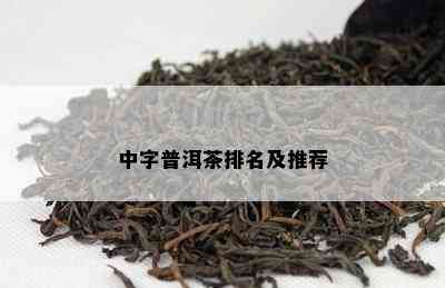 中字普洱茶排名及推荐