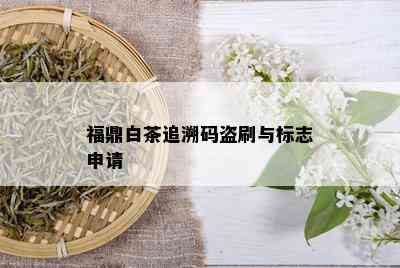 福鼎白茶追溯码盗刷与标志申请