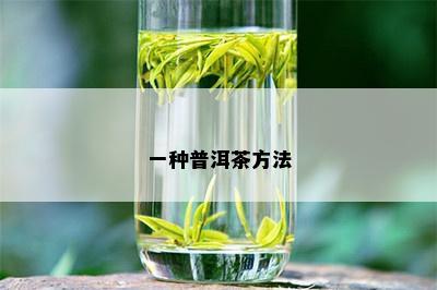 一种普洱茶方法