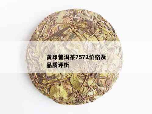 黄印普洱茶7572价格及品质评析