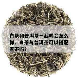 白茶和普洱茶一起喝会怎么样，白茶与普洱茶可以搭配煮茶吗？