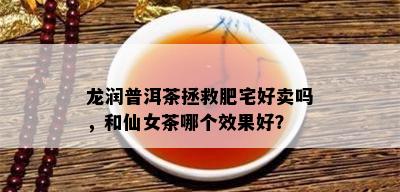 龙润普洱茶拯救肥宅好卖吗，和仙女茶哪个效果好？