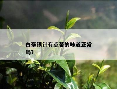 白毫银针有点苦的味道正常吗？