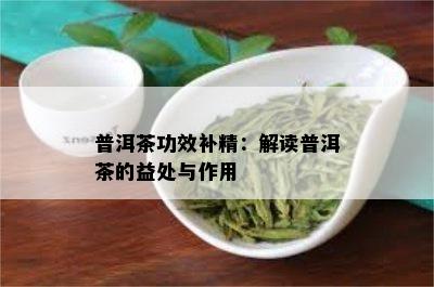 普洱茶功效补精：解读普洱茶的益处与作用