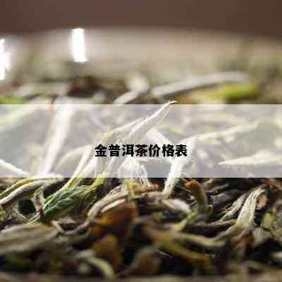 金普洱茶价格表