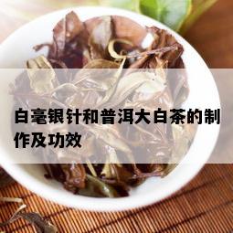 白毫银针和普洱大白茶的制作及功效