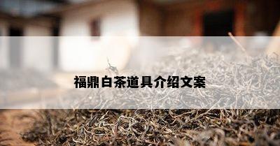 福鼎白茶道具介绍文案