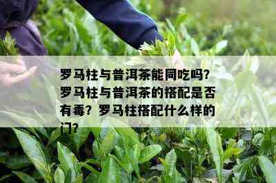 罗马柱与普洱茶能同吃吗？罗马柱与普洱茶的搭配是否有？罗马柱搭配什么样的门？