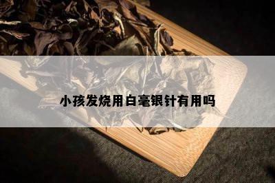 小孩发烧用白毫银针有用吗