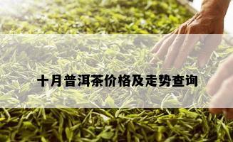 十月普洱茶价格及走势查询