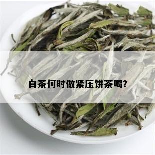 白茶何时做紧压饼茶喝？