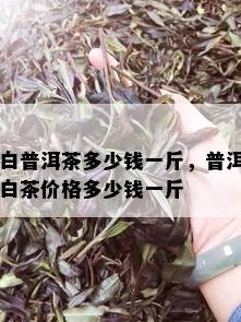 白普洱茶多少钱一斤，普洱白茶价格多少钱一斤