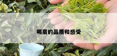 喝眉的品质和感受