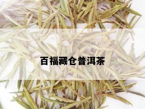 百福藏仓普洱茶