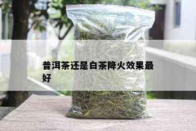 普洱茶还是白茶降火效果更好