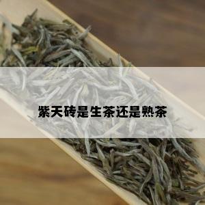 紫天砖是生茶还是熟茶