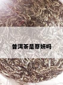 普洱茶是蔡妍吗