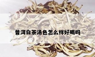 普洱白茶汤色怎么样好喝吗