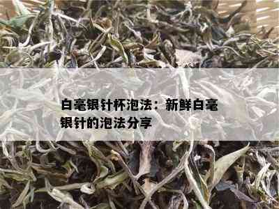 白毫银针杯泡法：新鲜白毫银针的泡法分享