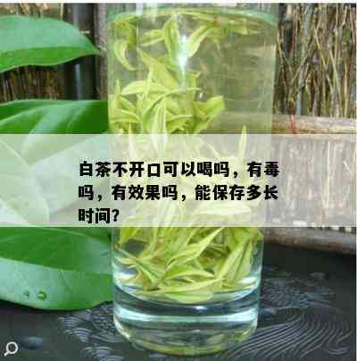 白茶不开口可以喝吗，有吗，有效果吗，能保存多长时间？