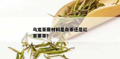 乌龙茶原材料是白茶还是红茶黑茶？