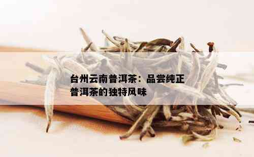 台州云南普洱茶：品尝纯正普洱茶的独特风味