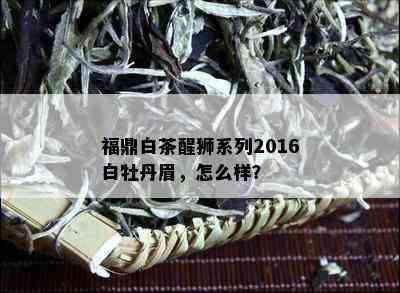 福鼎白茶醒狮系列2016白牡丹眉，怎么样？