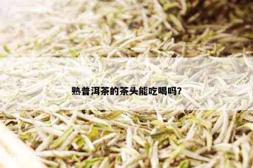 熟普洱茶的茶头能吃喝吗？