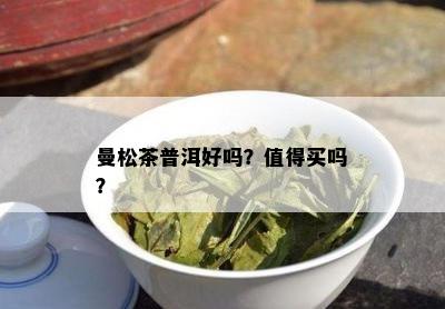 曼松茶普洱好吗？值得买吗？