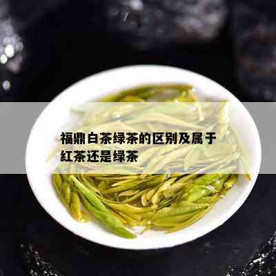 福鼎白茶绿茶的区别及属于红茶还是绿茶