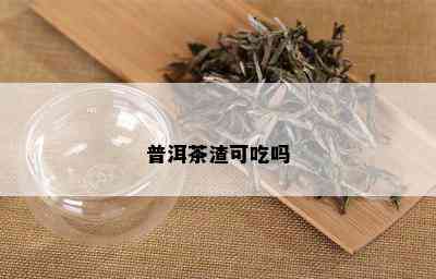 普洱茶渣可吃吗