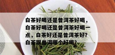 白茶好喝还是普洱茶好喝，白茶好喝还是普洱茶好喝一点，白茶好还是普洱茶好？白茶跟普洱哪个好喝？