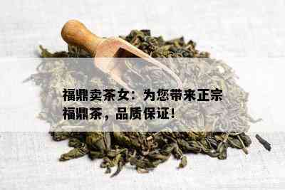 福鼎卖茶女：为您带来正宗福鼎茶，品质保证！