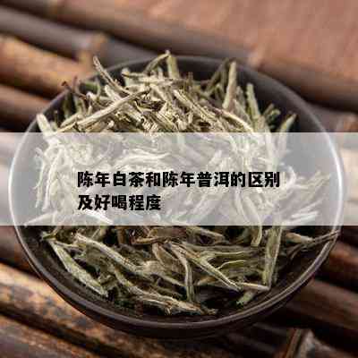 陈年白茶和陈年普洱的区别及好喝程度