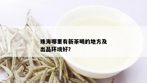 珠海哪里有新茶喝的地方及出品环境好？