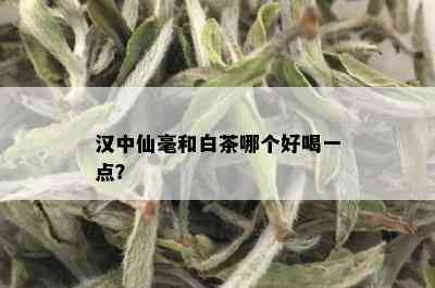 汉中仙毫和白茶哪个好喝一点？